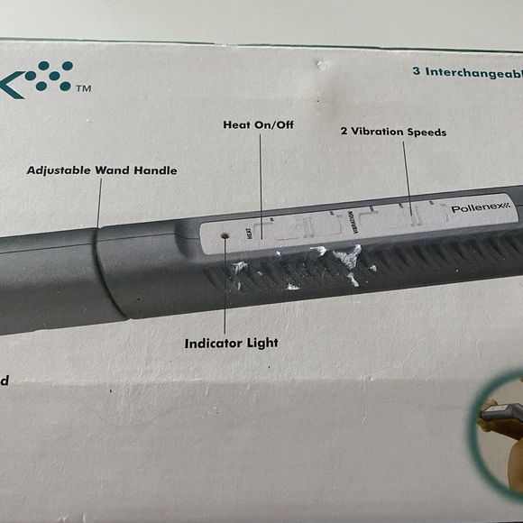 Pollenex Triple therapy massager Infrared Heated stone 2 vibration speeds - Picture 7 of 11